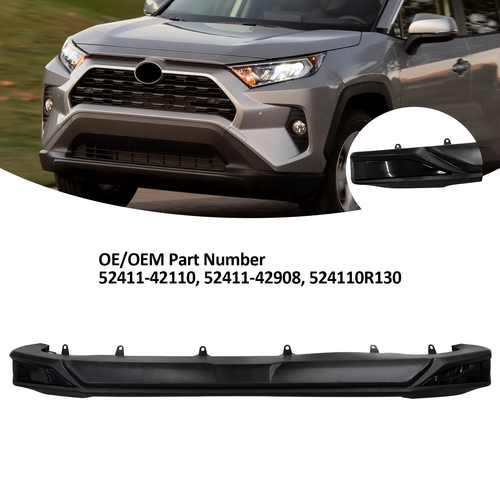 DURAFORCE Front Lower Bumper Cover JDM Style Lip for Toyota Rav4 2019 2020-2024 LE XLE