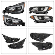 DURAFORCE Fit For Outback/Legacy 2018-2019 Headlight Holagen Left and Right Assembly Clear