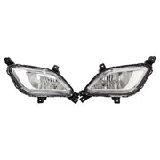 DURAFORCE For 2017 2018 Kia Forte Front Bumper Fog Lights Lamps Set w/bulb Left Right Pair
