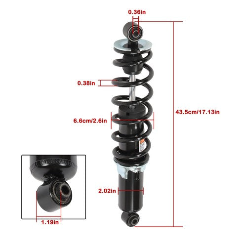 DURAFORCE Front Shocks 7043464 7043708 ATV 2009-2023 For Polaris Sportsman 550 850 1000