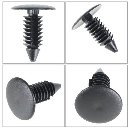DURAFORCE 100Pcs 8mm Dia Hole Plastic Rivets Fasteners Brand New For Auto Bumper Fender
