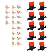 DURAFORCE 10Pack Straight In-Line Gas Fuel Shut-off/Cut-off Valves Petcock Motorcycle 1/4"
