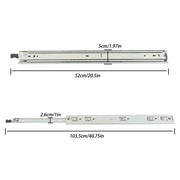 DURAFORCE 1 Pair Heavy Duty Drawer Slides 20 Inch 150lbs Capacity Side Mount Extension