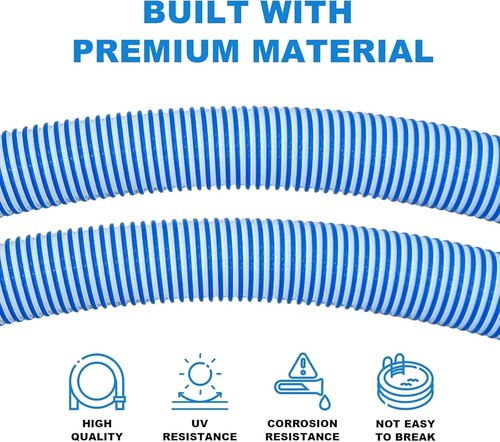 DURAFORCE 6 Pack Pool Cleaner Hose for Zodiac X7 T3 T5 MX6 MX8, 39" Twist Lock Hoses