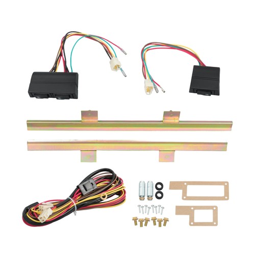 DURAFORCE Set 2 Door Street Hot Rat Rod Flat Glass Power Window w/ Switches Wiring NEW