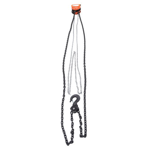 DURAFORCE Hand Chain Hoist Steel 3Ton/6600 Lbs10ft/3m 360° swivel hook 1m lifting strap