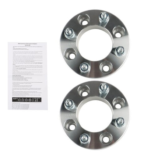 DURAFORCE For Suzuki Silver 2Pcs Wheel Spacers 4x110 1.5" 74mm Hub Bore M10x1.25