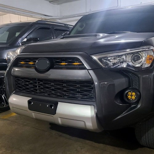 Pair LED Fog Lights Amber With Brackets for Toyota Tacoma 4Runner Tundra 2010-2023