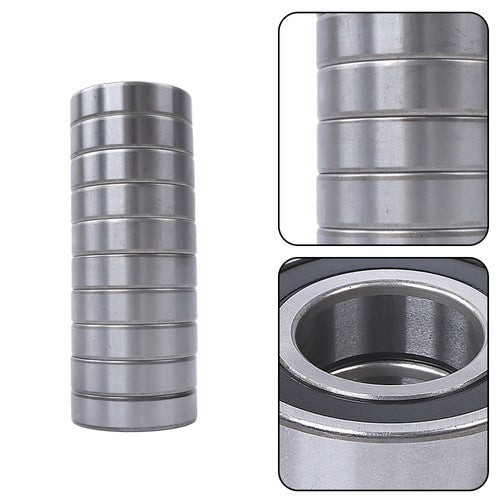 DURAFORCE 10× 6206-2RS 30mm×62mm×16mm Double Rubber Seals Deep Groove Ball Bearing