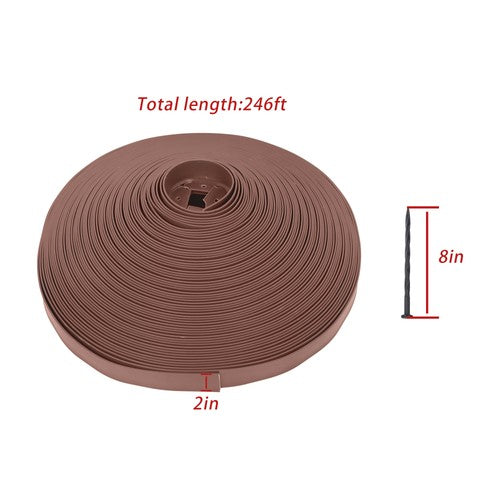 DURAFORCE 2 inches high 246 feet Garden edge lawn grass stone isolation strip