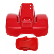 DURAFORCE Front and Rear Fender Painted Red Plastic New For Honda ATC70 1978-1985