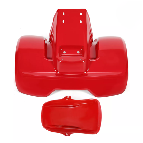 DURAFORCE Front and Rear Fender Painted Red Plastic New For Honda ATC70 1978-1985