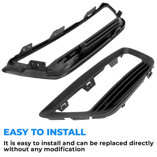 Fog Lights Cover Trim Bezel Fit for 2013-2015 14 Honda Accord Sedan LX EX 4DR