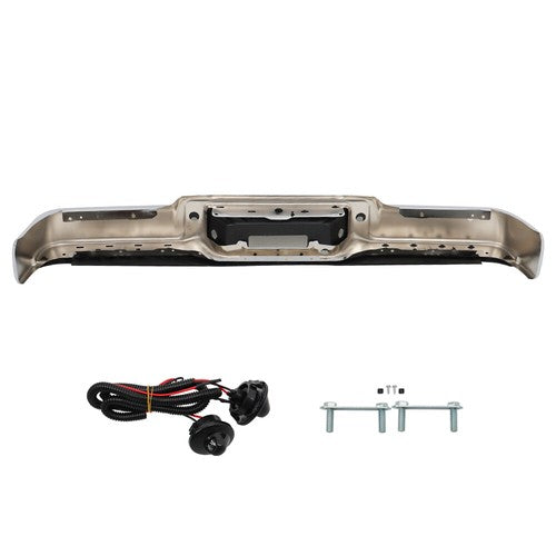 DURAFORCE Rear Bumper Chrome With Object Sensor Holes New For 2006-2008 Ford F150