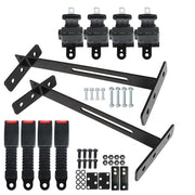 DURAFORCE Universal 4 Passenger Golf Cart Seat Belts 42" Kit For EZGO Yamaha Club Car