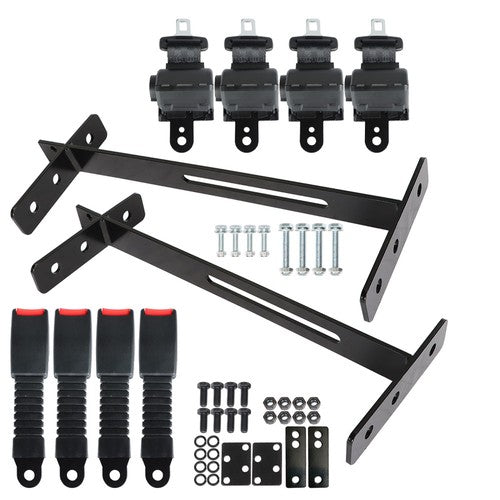 DURAFORCE Universal 4 Passenger Golf Cart Seat Belts 42" Kit For EZGO Yamaha Club Car