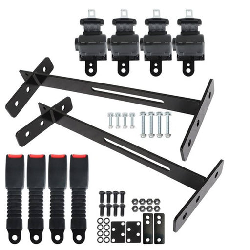 DURAFORCE Universal 4 Passenger Golf Cart Seat Belts 42" Kit For EZGO Yamaha Club Car