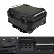 DURAFORCE 22L Black Motorcycle Luggage Waterproof Tail Box Scooter Trunk Storage Top Case