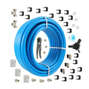 DURAFORCE 1 Set M7500 100 Feet Compressed Air Line System Piping Kit 3/4-Inch Pipe