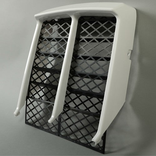 White Radiator Cover Plus Grill for 1987-2006 Yamaha Banshee 350 YFZ350 Front Panel