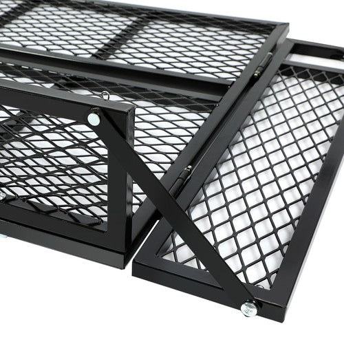 DURAFORCE Rear Drop Mesh Basket Rack Steel Cargo Luggage Carrier For Universal 500LBS