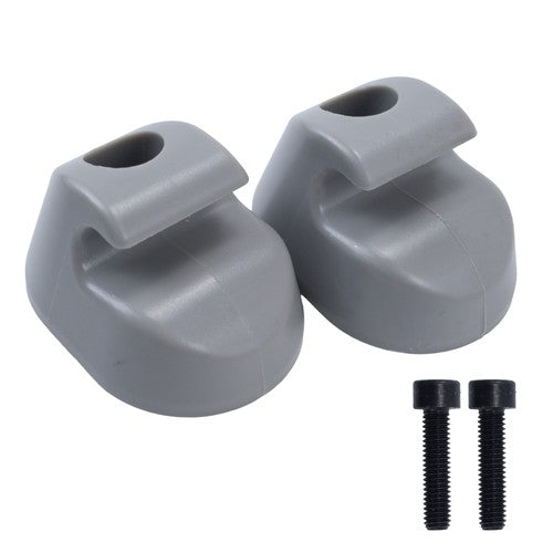 2PCS Gray Sun Visor Clip Set Interior Bone for Kenworth for Peterbilt