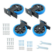 DURAFORCE 6 Inch Swivel Caster Wheels, Casters Set of 4 Heavy Duty with Brakes
