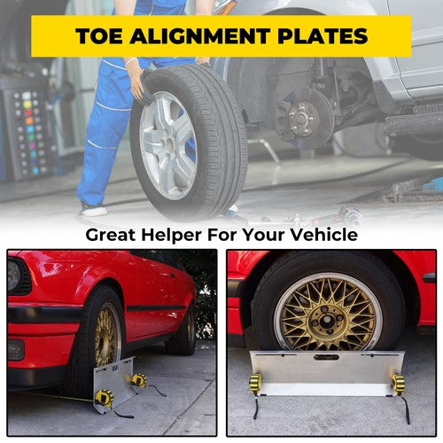 Wheel Alignment Tool Toe Plates 2 Tape Measures with Magnets Camber Caster