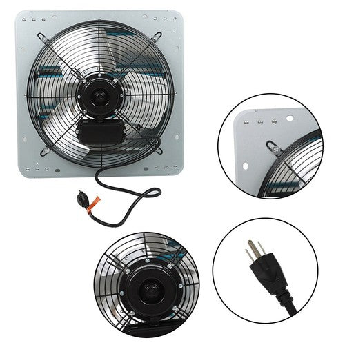 DURAFORCE 14" Shutter Exhaust Fan Wall Mounted Blades Ventilation Fan for Garage,Attic