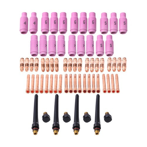 DURAFORCE 68 Pcs TIG Torch Consumables Accessories Kit For TIG Welding Torch