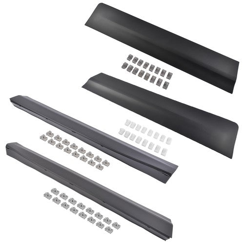 DURAFORCE 4Pcs Front Rear Lower LH & RH Door Trim Molding Black for Cadillac XT5 2017-2025