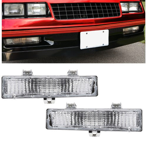 DURAFORCE Front Park Turn Signal Light Set for Monte Carlo SS 1981-1988