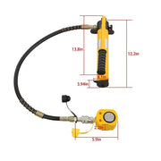 DURAFORCE Manual Hydraulic 20T Low Profile Hydraulic Jack Porta Power Kit + CP-180