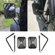 DURAFORCE Door Off Quick Release Side Hinge View Mirrors for Jeep Wrangler JK CJ YJ TJ JL