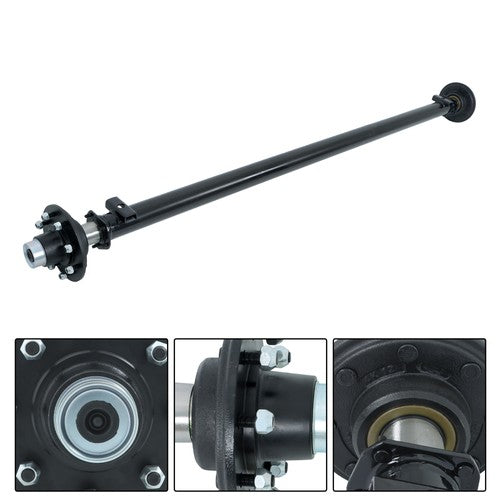 DURAFORCE For 7000lbs 7k TK Trailer Axle 8 lug-6.5" 89" HF 74" Spring Center New