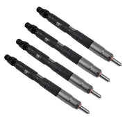 DURAFORCE 4Pcs Common Rail Diesel Fuel Injectors Black Fits JCB T4 Excavator 444 Engine