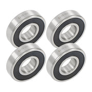 DURAFORCE 4Pcs 63/28-2RS Bearings 28×68×18mm Double Rubber Seals Deep Groove Ball Bearing