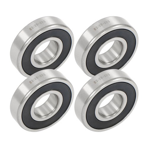DURAFORCE 4Pcs 63/28-2RS Bearings 28×68×18mm Double Rubber Seals Deep Groove Ball Bearing