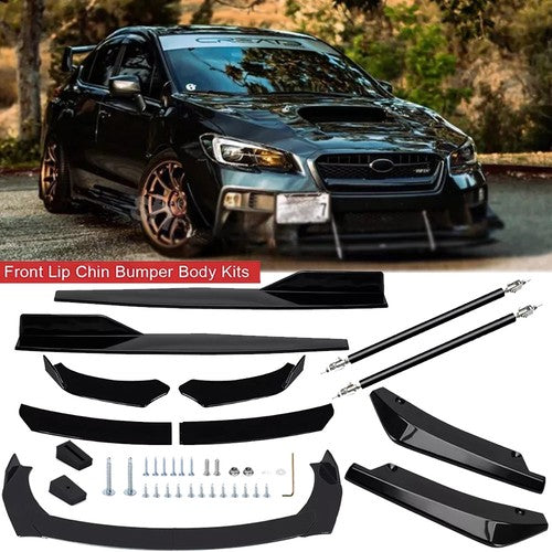 DURAFORCE Front & Rear Bumper Lip Splitter Spoiler + Side Skirt Body Kits For Subaru WRX