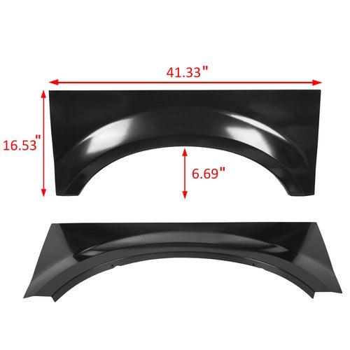 Bed Rear Wheel Arch Repair Patch Panel Pair for 99-2010 Ford F250 F350 F450 F550