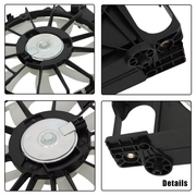 DURAFORCE 621-557 Radiator Cooling Fan for Toyota RAV4 2013-2019 2 5L L4 GAS 1 Set