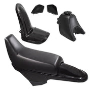 DURAFORCE Plastic Fender Body Seat Gas Tank Kit for Yamaha PW50 PY50 Black