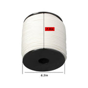 DURAFORCE 1/4 Inch 250ft White Nylon Solid Braid Rope Abrasion Resistance High UV
