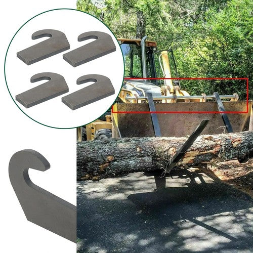 DURAFORCE 4 Mounting Brackets for Pin Type over the Bucket Loader Pallet Forks Weld 6500lb