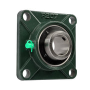DURAFORCE 2 Pack UCF207-20 Flange Pillow Block Bearing, 1-1/4 inch Bore, Self-Alignment