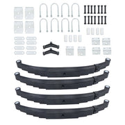 DURAFORCE Tandem Trailer Axle Suspension Kit For 7000lbs 6 Leaf Springs/U-bolt/Hanger Kit