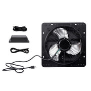 DURAFORCE High Speed 1600RPM 900CFM 1.7m Power 12'' Shutter Wall-Mount Attic Exhaust Fan