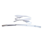 DURAFORCE Front Bumper Skid Plate Molding Deflector Silver For Hyundai Santa Fe 2021-2023