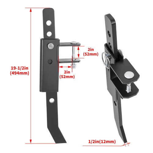 Chisel Plow Implement Scarifier for ATV UTV with 6 Independently Adjustable Chisels
