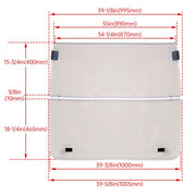 DURAFORCE For Club Car DS 2000.5 -UP Golf Cart Folding Tinted Windshield Windscreen